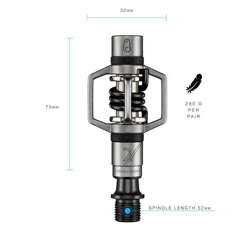 Crankbrothers MTB Pedals Eggbeater 2 Black