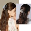 Jayongnee clip Shell Hair Claw Clips Strong Hold Big Hair Jaw Clips for Thick Hair - Bohemian claw clip with Thin Hair Design, Hair Claw Clips for Fashionable Looks - Firm and Attractive