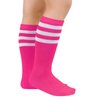 American Trends Girls Soccer Socks Kids Pink Socks Pink Softball Football Baseball Socks Youth Toddler Knee High Tube Socks for Boys 1 Pack Rose Pink White 6-9 Years