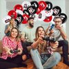 Video Game Party Balloons Set Game Birthday Party Balloons Game Theme Balloons Decorations Gaming Black Latex Balloons for Teens Player Birthday Party Supplies, 36 Pieces (Red, Black, White)