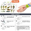 96 PCS Gone Fishing Fish Temporary Tattoos Birthday Theme Party Supplies Decorations Favors Decor Cute Little Nautical Fisherman Tattoo Stickers for School Prizes Gifts for Kids Boys Girls Carnival