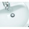Evriholder Vanity Sink Savers, Drain Cover Hair Catcher for Bathroom, Gray and White, 12 Pack
