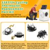 Upgraded 3387134 Cycling Thermostat 3977393 & 3392519 Dryer Thermal Fuse 3977767 High Limit Thermostat Replacement Part Kit by Techecook - Compatible for Whirlpool Kenmore Dryer
