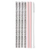 Swig Life Reusable Straws Luxy Leopard + Blush Reusable Straw Set + Cleaning Brush, Each Straw is 10.25 inch Long (Fits Swig Life 20oz Tumblers, 22oz Tumblers, and 32oz Tumblers)