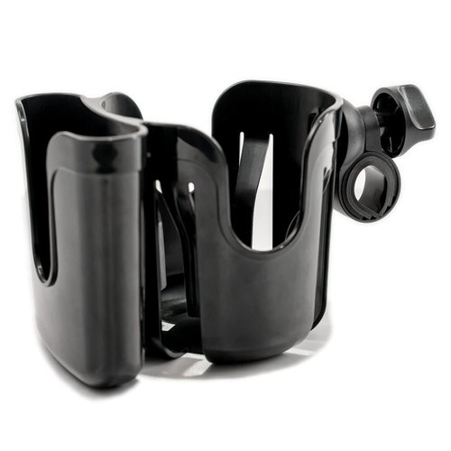 Wheelchair Cup Holder,2 in 1 Universal Stroller Cup Holder Attachment,Bike Cup Holder for Adult Bikes, Cup Holder for Stroller Walker Bike Motorcycle Scooter Bicycle