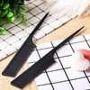 10 Pieces Rat Tail Comb Styling Carbon Heat Resistant Comb Anti Static Teasing Comb for Back Combing Root Teasing Adding Volume Evening Styling Black