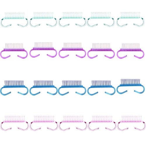 20PCS Handle Grip Nail Brush, Christmas Thanksgiving Gifts for Women Girls