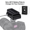 Accsoon Toprig NP-F Battery Adapter Plate for DSLR Camera, PD20W Fast Charging Adpter Mount with LED Indicator, 1/4'' Screw Mount, Compatible with Sony NP-F550/750/970 Battery Power Supply-Lightweight