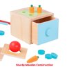 TOOKYLAND Wooden Shape Sorting Cube - 25pcs - 4-in-1 Sorter Box Educational Toy, Ages 12m+