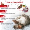Gigwi Interactive Electronic Cat Toy (Not Flapping), Automatic Chirping Bird Cat Toy Squeaky with Feather Tail, Melody Chaser Toy Bird for Cats to Play Alone, Play and Squeak Kitten Toy for Boredom
