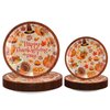 Thanksgiving Party Decorations，Happy Thanksgiving Plates and Cups Napkins,Thanksgiving Party Decorations supplies, Happy Thanksgiving Banner Decorations party supplies (happy thanksgiving Plates Cups)