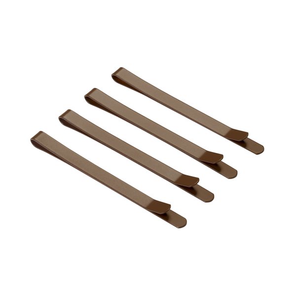 1907 Matte Wide Bobby Pins, Brown NHC005