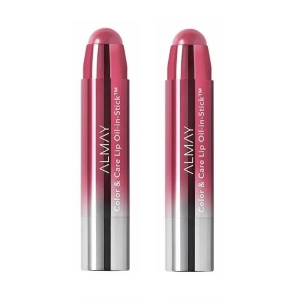 Almay Pack of 2 Color & Care Lip Oil-in-Stick, Cake Walk 140