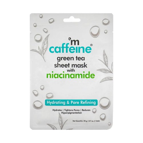 mCaffeine Green Tea Sheet Mask with Niacinamide