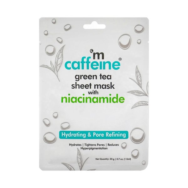 mCaffeine Green Tea Sheet Mask with Niacinamide