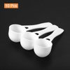 uxcell 10Pcs Plastic Measuring Spoons Reusable Powder Scoops Spoons Kitchen Spoons Coffee Teaspoon for Kitchen Measuring Coffee, 5g White