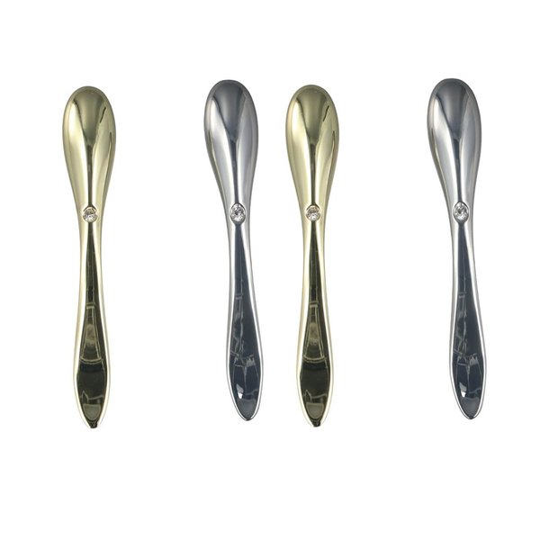 Leadigol 4PCS Eye Cream Applicator,Mini Eye Beauty Apparatus Rolling Massage Stick Cream Mixing Spatula Eye Massager