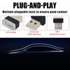 Sylvil 2 PCS USB LED Car Interior Atmosphere Lamp, Portable Mini LED Night Light, Plug-in USB Interface Trunk Ambient Lighting Kit, Universal Interior Car Accessories (Red)