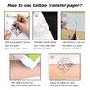 Rayyl Tattoo Practice Skin with Transfer Paper - 20PCS Tattoo Fake Skin and Stencil Paper Kit Includes 5PCS Tattoo Practice Skin and 15PCS Tattoo Transfer Paper for Beginners & Experienced Artists…