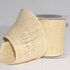 The Ribbon People Natural Cream Burlap Wired Craft Ribbon 5" x 10 Yards