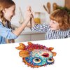 Jiroinlly Wooden Puzzles for Kids,100 Pieces Ocean Puzzle,Unique Fish Shaped Wooden Puzzle, Preschool Puzzle Toys, Give Your Kids/Grandchildren, Suitable for Family Games