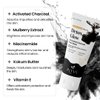 INYVA DetoxGlow Activated Charcoal Face Mask | With Mulberry Extract, Niacinamide, Kokum Butter & Vitamin E | Deep Cleansing & Brightening | Hydrates & Nourishes Skin | For All Skin Types - 100ml