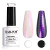 RARJSM Pearl Gel Nail Polish, Mermaid Nailpolish Shell Glimmer Shiny Shimmers Gel Polish Purple Sparkle Shiny Clear Pastel Nail Gel UV LED Curing Required 1Pcs 7.5ML