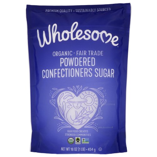 Wholesome Sweeteners, Powdered Sugar, Fair Trade Organic, 1 lb