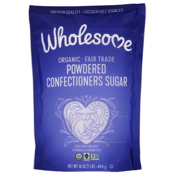 Wholesome Sweeteners, Powdered Sugar, Fair Trade Organic, 1 lb