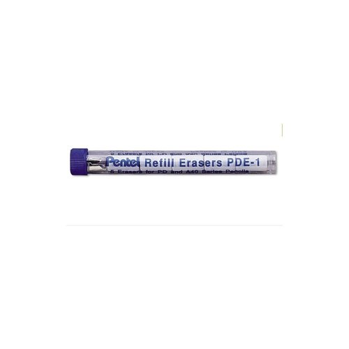 Pentel PDE1 Eraser Refills, PDE1, 5/Tube