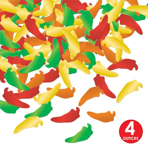 Beistle Fanci-Fetti Chili Peppers Pack of 4