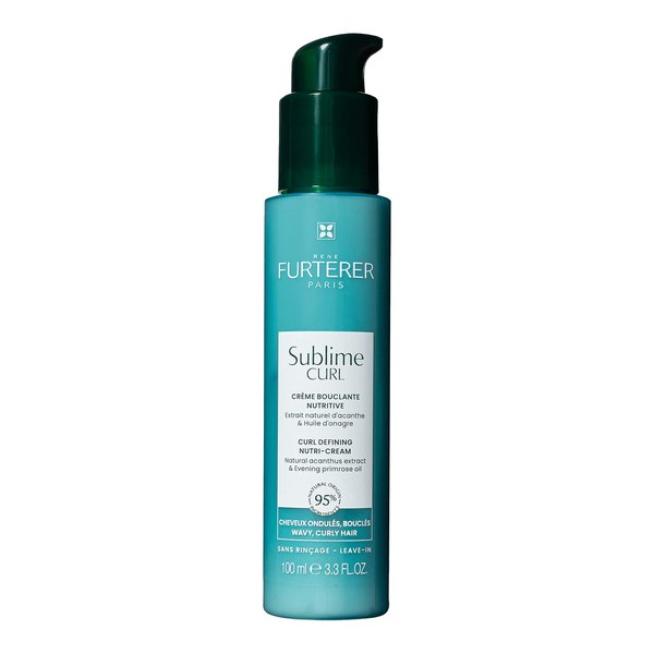 Rene Furterer SUBLIME CURL Curl Nutri-Activating Cream - For Curly, Wavy Hair - Curl Enhancing Leave-In - Humidity & Frizz Control - 3.3 fl. oz.