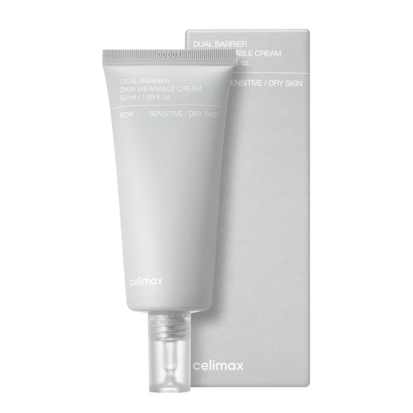 celimax Dual Barrier Skin Wearable Cream | Long Lasting Cream Face Moisturizer with Ceramides, Hyaluronic Acid, Moisturizing, Hydrating, Soothing, Repairing, Day & Night Cream, 50ml