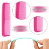 24 Pieces Wide Tooth Combs for Women,Small Hair Combs Portable Comb Set Plastic Colorful Comb Fine Tooth Comb Fine Dressing Comb Small Comb (6 Colors)
