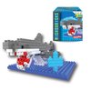 Microbricks Shark from Deluxebase. Ocesn Themed 3D Puzzle Mini Blocks Building Toys, Easy to Use Mini Bricks Shark Puzzle. Great Shark Toy Animal Toys, Educational Toys and Kids Party Favors.