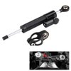 Qiilu Universal Motorcycle Steering Damper Stabilizer, Damper Stabilizer Linear Reversed Safety Control with Mounting Bracket Aluminum