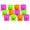 The Dreidel Company Halloween Coil Spring, Jack-O-Lantern Circle Shaped Coils, Neon Colors Magic Spring Toy, Party Favor for Kids, 1.4" (35mm) (12-Pack)