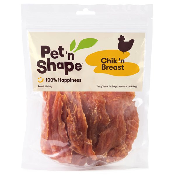 Pet 'n Shape Chik 'n Breast Jerky Dog Treats - 1 Pound