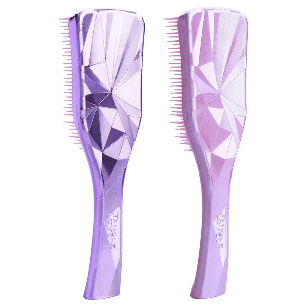 DDHOM Detangler Hair Brush for Adults & Kids Hair (2 Count)- Detangling Brush Without Pain for Natural, Curly, Straight, Wet or Dry Hair,Naturals Glide Thru Hairbrush (Purple + Light Pink)