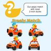 Jeep for Rubber Ducks, 3.5 Inch Jeep Toy Match Most 2 in Rubber Ducks, Jeep Toy for Jeep Dashboard Decorations Accessory Jeep Duck Collection Christmas Birthday Gifts (Orange)
