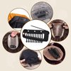 Vodolo Chunni Clips with Safety Pins,8 PCS Strong Chunni Grip Dupatta Setting Clips Indian for Woman Black