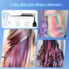 LLMSIX 27PCS Hair Dyeing Kit, Reusable Hair Highlighting Cap Hair Coloring Frosting Cap with Metal Hooks, Coloring Brush, Combs, Gloves, Hair Colouring Cap Set for Salon DIY Dyeing Hair