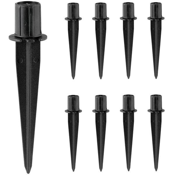Metal Stakes Solar Lights Replacement Spike, 8 Pack Outdoor Ground Stake for Garden Lights Landscape Yard Pathway Patio Lamps Pole, 0.78 x 5.3 INCH