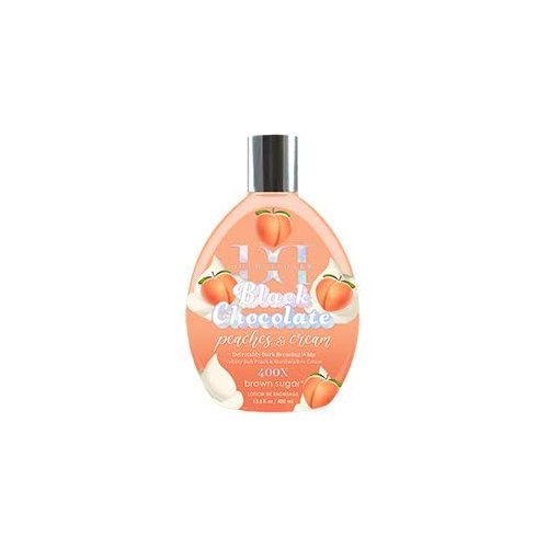 Brown Sugar Peaches & Cream 400X Double Dark Black Chocolate Bronzing Whip 13.5oz