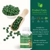 Chlorophyll for Dogs - Chlorella Tablets & Chlorophyll Pills - Natural Breath Freshener & Detox - Human-Grade Vegan Dog Greens with Chlorophyll, 200 Tablets