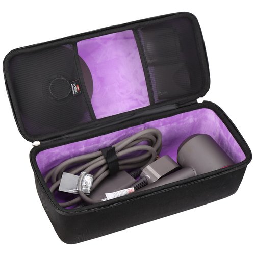 FBLFOBELI EVA Hard Travel Case for Dyson Supersonic Hair Dryer HD08 HD07 HD03 HD01 / Shark HD112BRN HyperAIR Hair Dryer, Box Only
