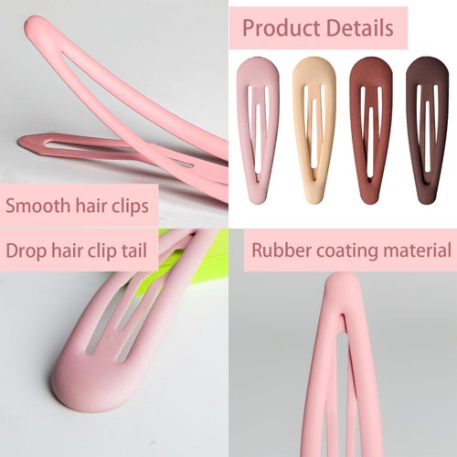 30PCS Assorted Snap Hair Clips Set with Box - Small Barrettes Hair Accessories for Girls, Colored Hair Clips for Daily Wear, School, and Women (5 Colors)