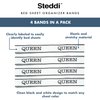 Steddi Bed Sheet Organizer Bands, Sheet Bands for Organizing, Sheet Organizer Bands, Sheet Labels for Bedding, Sheet Size Label Bands for Bed Sheets, Pillow Case, Duvet (Queen)