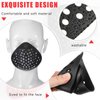 3D Mask Silicone Face Shaping Shell Mask Inner Bracket Mask Cosplay Props Face Mask Lower Half Adult Inner Face Cover Masks Frame Guard for Costume Accessory Facial Mouth Protection