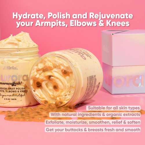 Olivia Beauty Leg Scrub - All Natural Exfoliating Body Scrub for Women, Moisturizing Organic Formula to Smooth, Exfoliate, and Hydrate Sensitive Skin - Provides Lasting Care and Pure Grace - 8 Oz